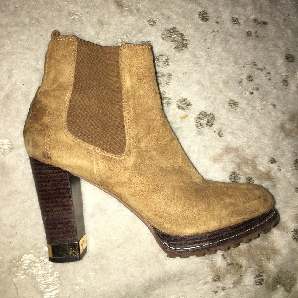 Tory Burch chestnut booties